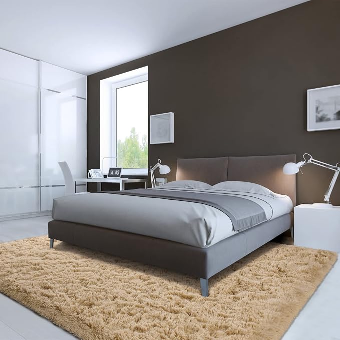 LOCHAS Ultra Soft Indoor Modern Area Rugs Fluffy Living Room Carpets - Image 2