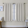 Simplebrand Ava Natural Short Blackout Curtains by Simplebrand