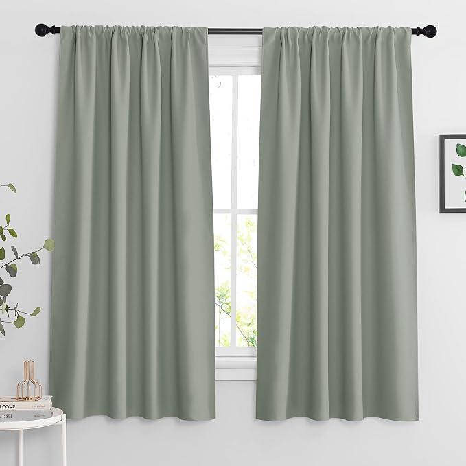 RYB HOME Blackout Curtains for Bedroom Living Room 72 inches Long, Thermal by RYBHOME