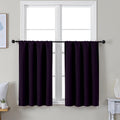 Simplebrand Ava BlackBerry Short 36 Inches Blackout Curtain 2 Panels Set by Simplebrand