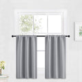 RYB HOME Blackout Cafe Curtains 30 inch Length, Short Light UV Heat Blocking by RYBHOME