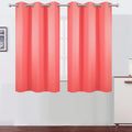 LEMOMO Blackout Curtains 38 x 54 inch/Coral Curtains Set of 2 Panels/Thermal by Lemomo