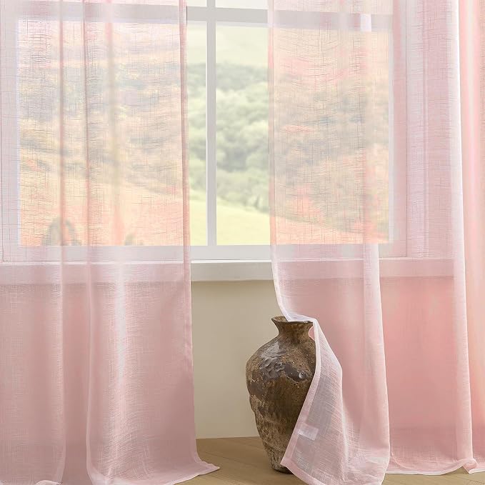 Joydeco Sheer Curtains for Living Room, Window Curtains Privacy Assured - Image 3