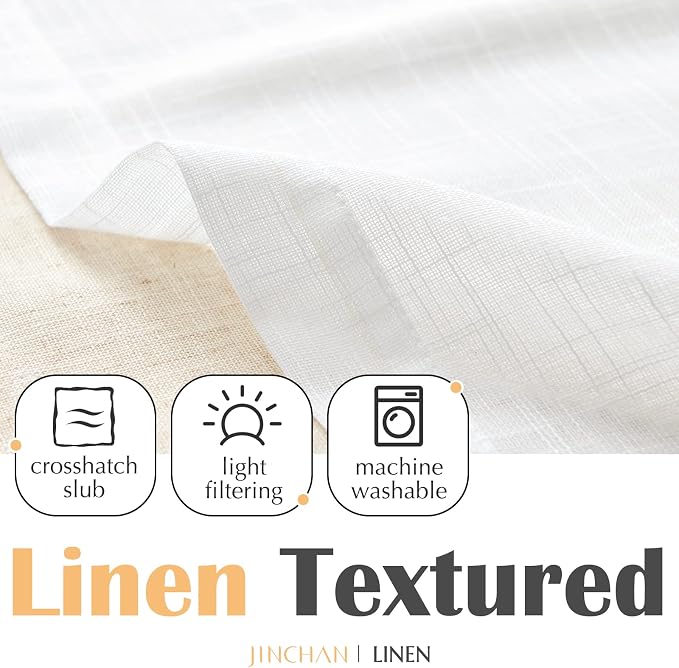 jinchan Linen Farmhouse Valances - Image 8