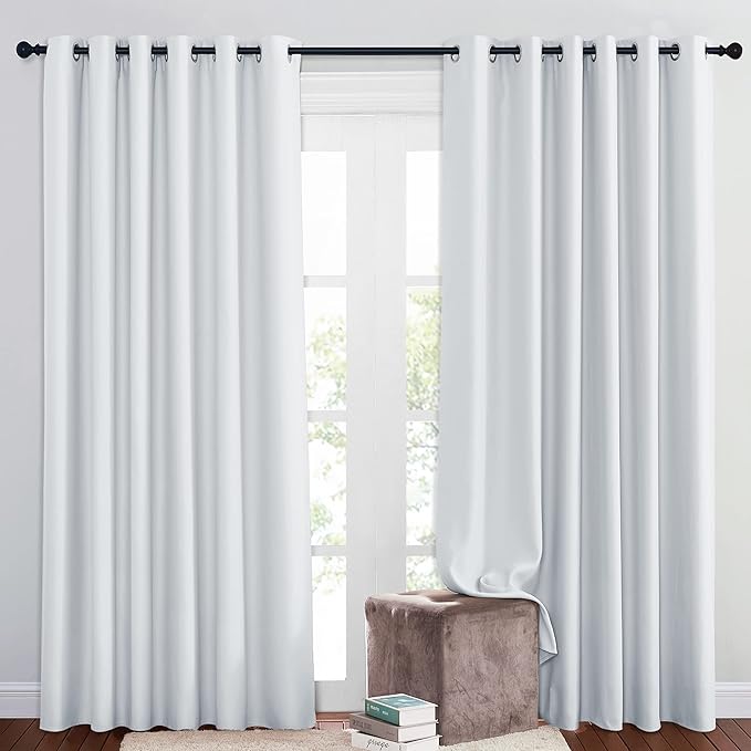 NICETOWN Room Darkening Slding Glass Curtain Panels by NICETOWN