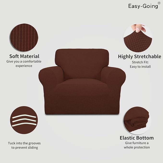 Easy-Going Stretch Chair Sofa Slipcover 1-Piece Couch Sofa Cover Furniture - Image 3