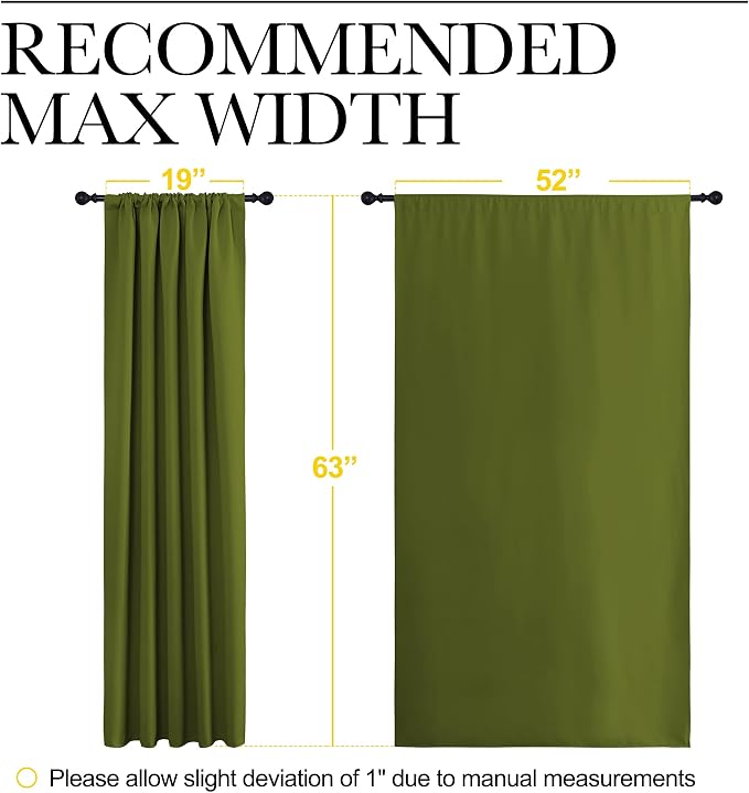 NICETOWN Blackout Draperies and Curtains, Thermal Insulated Window Decoration - Image 6