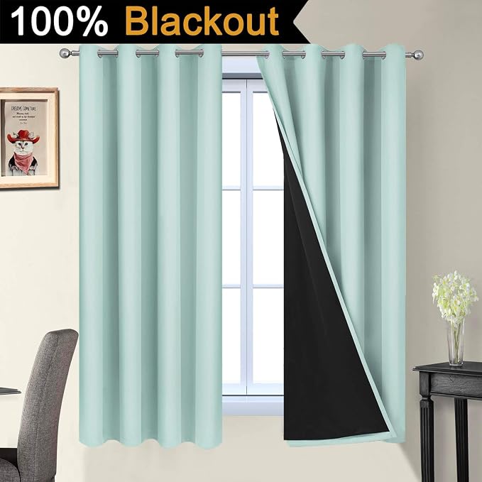 Yakamok Thermal Insulated 100% Blackout Curtains - Image 2