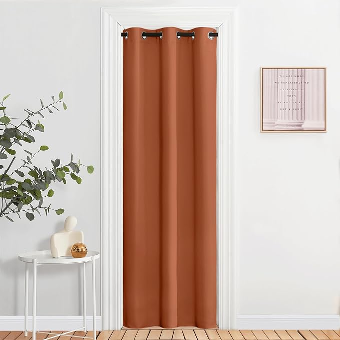 NICETOWN Blackout Burnt Orange Curtains 84 inches Long - Image 2