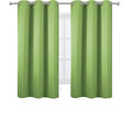 LEMOMO Light Green Thermal Blackout Curtains/38 x 63 Inch/Set of 2 Panels Room by Lemomo