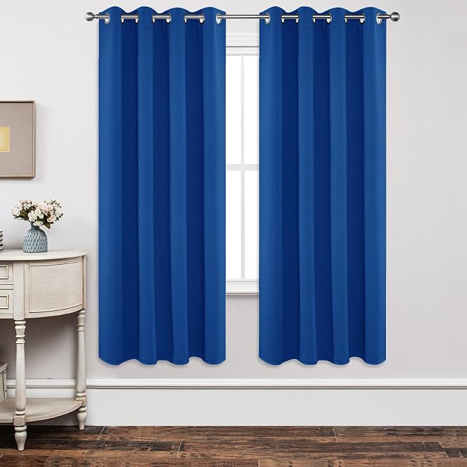Joydeco Blackout Curtains 72 Inch Length 2 Panels Set, Thermal Insulated Long by JOYDECO