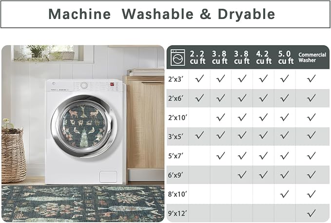 Washable Rugs 8x10 Area Rugs for Living Room, Dining Room- Large Ultra Soft - Image 9