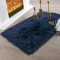 Ashler Faux Fur Rectangular Rug, Fluffy Shaggy 2 x 2.9 ft, Ultra Soft, Machine by AshlerHomeDeco