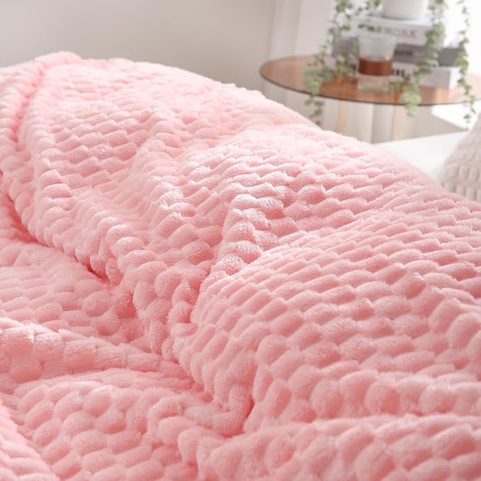 Light Pink Throw Blanket 50"×70" inches Gifts - Image 4