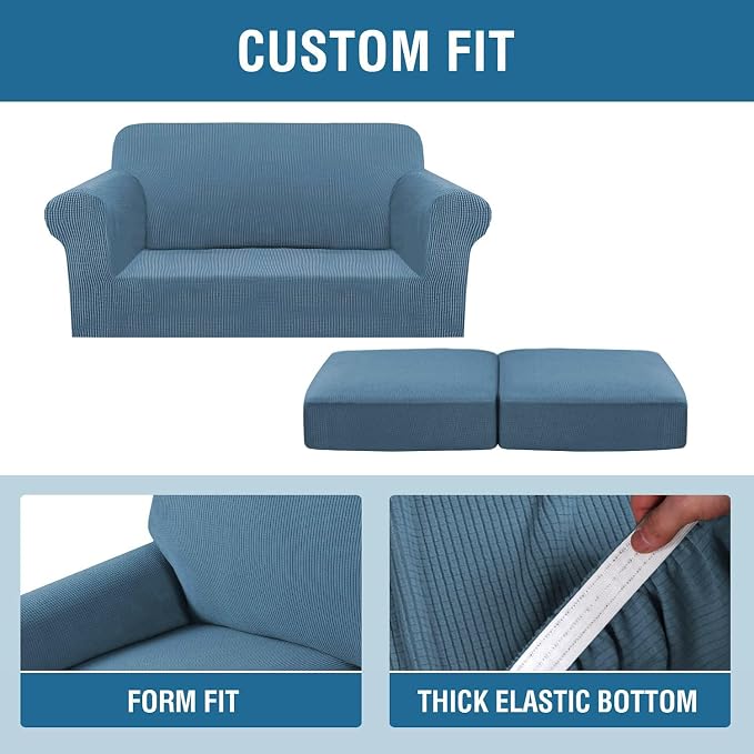 H.VERSAILTEX 3 Piece Stretch Sofa Covers - Image 4