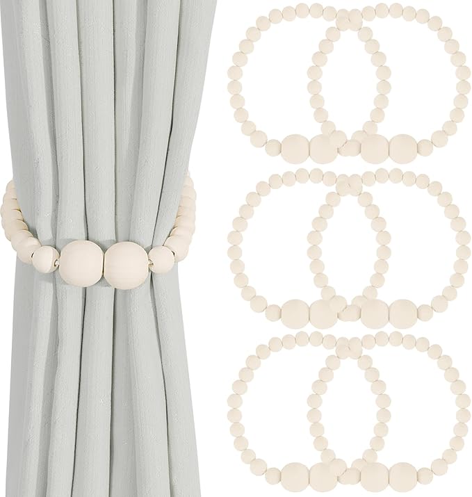 KLOGTSIND Magnetic Curtain Tiebacks, 6 Pack Curtain Holdbacks by KLOGTSINDDirect