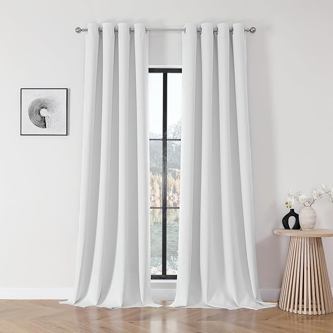 Joydeco Blackout Curtains 108 Inch Length 2 Panels Set, Thermal Insulated Long by JOYDECO
