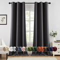 MIULEE Dark Grey Blackout Curtains by MIULEE