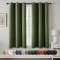 MIULEE Olive Green Blackout Curtains by MIULEE