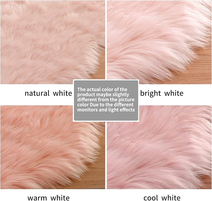 Ciicool Ultra Soft Faux Sheepskin Fur Rug Fluffy Rug - Image 6