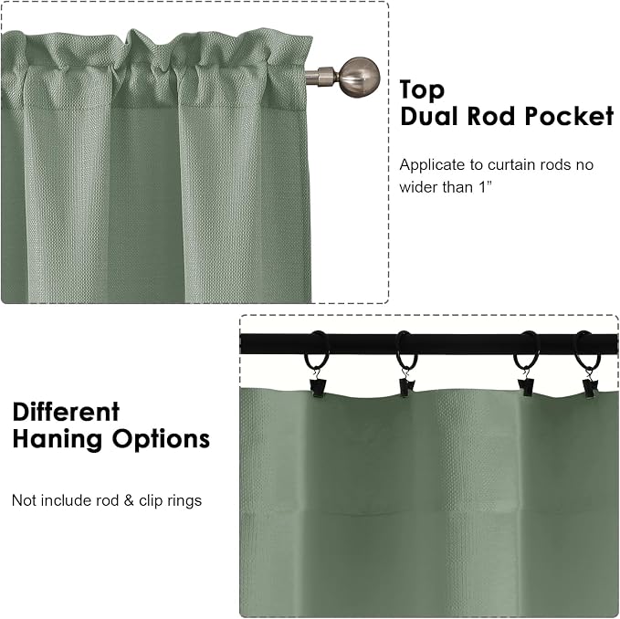 OWENIE Bob 1 PCS Green Valances - Image 4