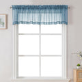 Chyhomenyc Sheer Valances for Windows 2 Pack, Small Window Curtains for Living by Chyhomenyc