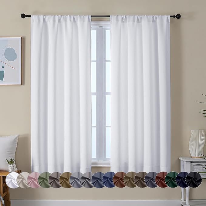 Simplebrand Ava Pure White Curtains by Simplebrand