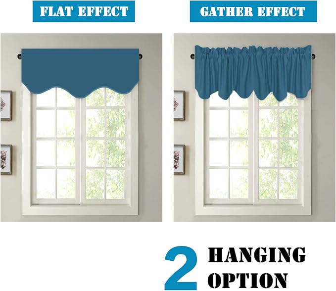 H.VERSAILTEX 4 Panels Blackout Curtain Valances - Image 5