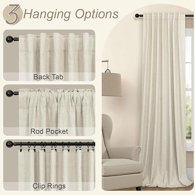 Extra Long Blackout Curtains for 10 Feet High Ceiling Living Room Large Window - Image 6