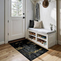 Washable Area Rugs 2'x4' Non-Slip Modern Abstract Soft by RELEANY
