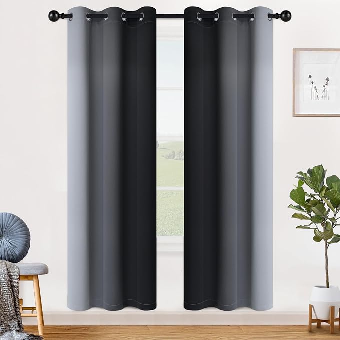 SimpleHome Ombre Room Darkening Curtains - Image 2
