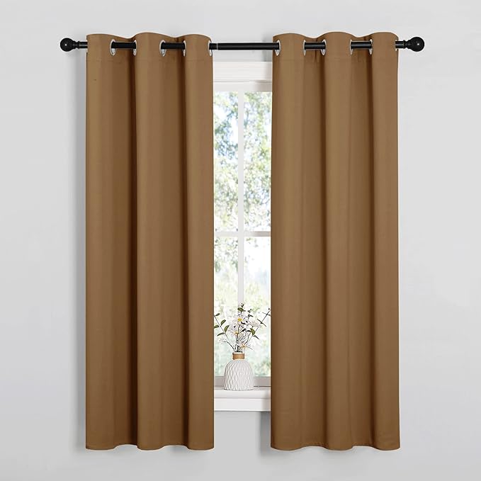 NICETOWN Sleek Blackout Curtains 63 inches Length by NICETOWN