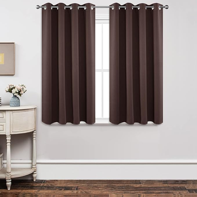 Joydeco Blackout Curtains 54 Inch Length, Thermal Insulated Long Curtains& by JOYDECO