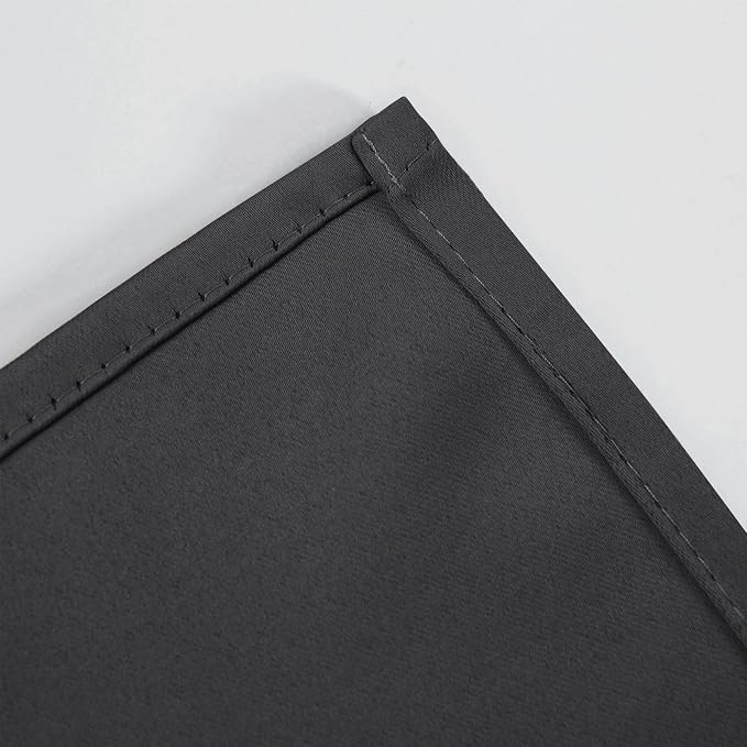 LEMOMO Dark Grey Thermal Blackout Curtains/38 x 84 Inch/Set of 2 Panels Room - Image 7