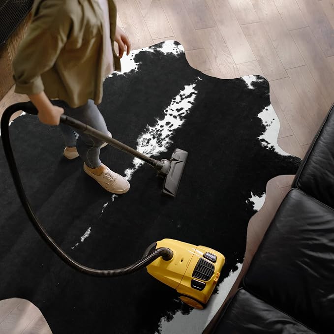 AROGAN Faux Cow Hide Rug, Premium Cow Print Rug Animal Area Rug - Image 5