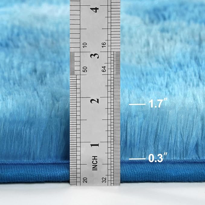 Deerhoo Large Shag Area Rugs 8 x 10, Tie-Dyed Plush Fuzzy Rugs - Image 6