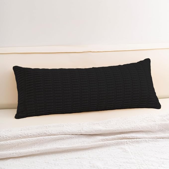Corduroy Decorative Throw Pillow Covers 14x36 InchSoft Striped Pillow Covers by Unknown