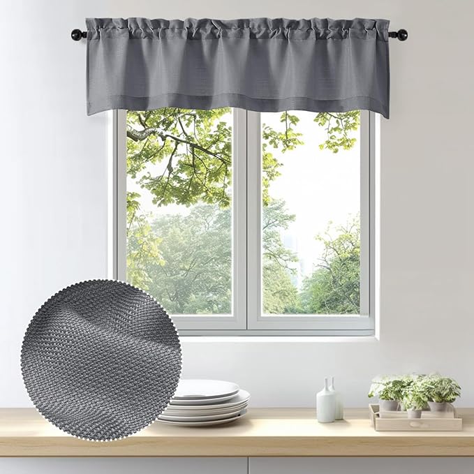 OWENIE Bob 1 PCS Dark Grey Valances by OWENIE
