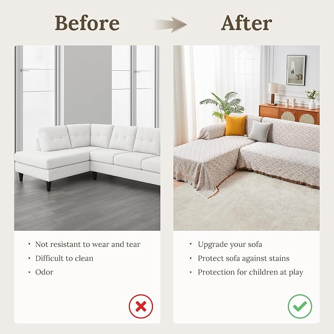HOMERILLA Sectional Couch Covers - Image 4