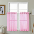 Gwine Short Kitchen Sheer Curtains 36 Inch Length by Gwine