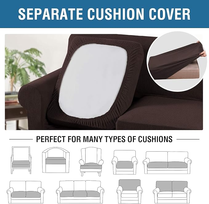 H.VERSAILTEX 4 Piece Stretch Sofa Covers - Image 5