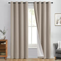 Yakamok 100% Blackout Curtain Panels 96 inches Cold and Light Blocking Drapes by Yakamok