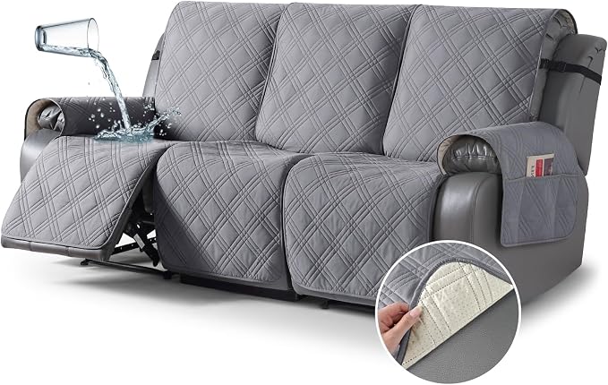 TAOCOCO 100% Waterproof Recliner Sofa Cover, Non Slip Split Couch Covers by TAOCOCO