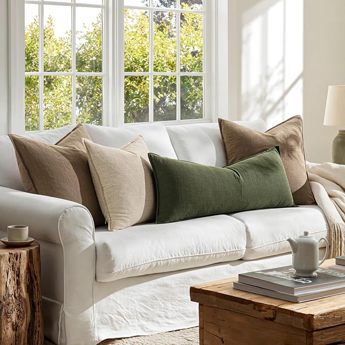 MIULEE Decorative Long Lumbar Throw Pillow Cover - Image 4