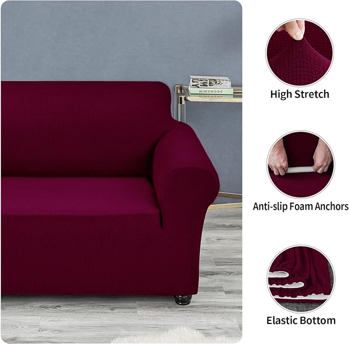 Joccun Stretch Chair Couch Cover, 1-Piece Sofa Slipcover Spandex Jacquard - Image 5