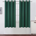 LEMOMO Dark Green Blackout Curtains 66 x 63 Inch Length/Set of 2 Curtain by Lemomo