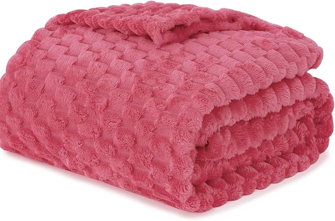 Rose Pink Throw Blanket 50"×60" inches Gifts - Image 2