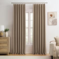 Pinch Pleated Blackout Curtains 92 Inch Long 2 Panels by KEQIAOSUOCAI