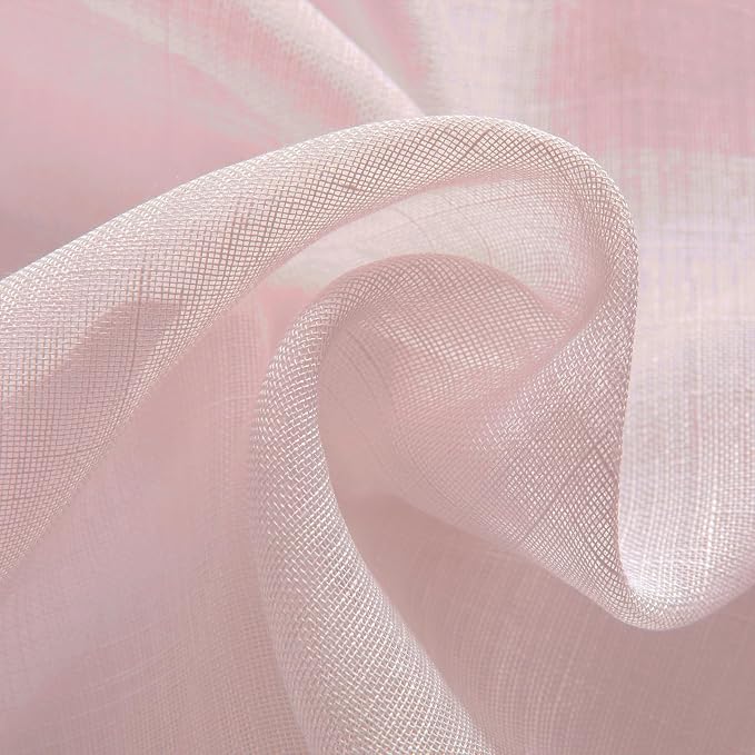Joydeco Sheer Curtains 84 Inches Long, Window Curtains Privacy Assured - Image 8