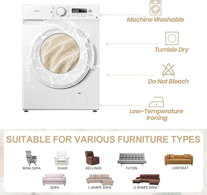 HANDONTIME Washable Couch Covers - Image 6